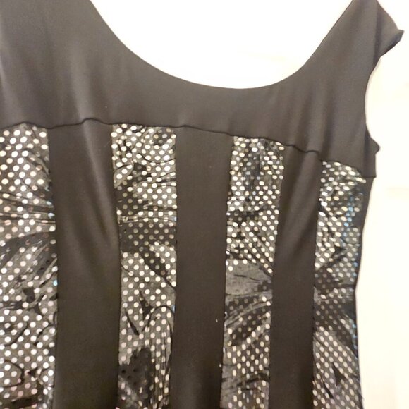 Dress barn Flattering Slimming lace black Textured Whimsigoth Witchy Dress 10 - Picture 8 of 11